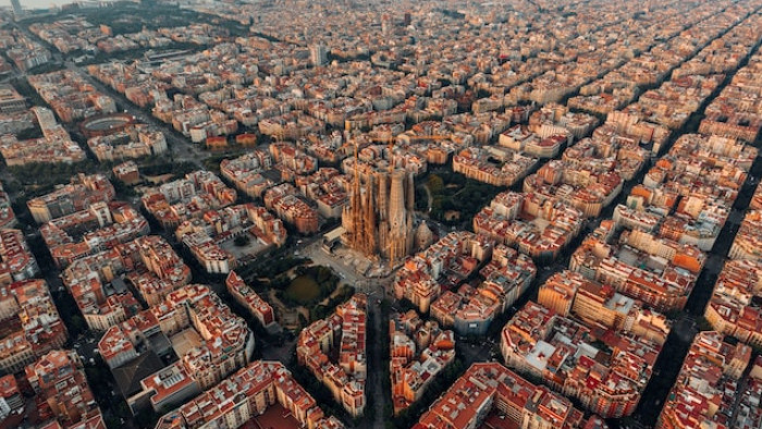 Vista aérea de Barcelona