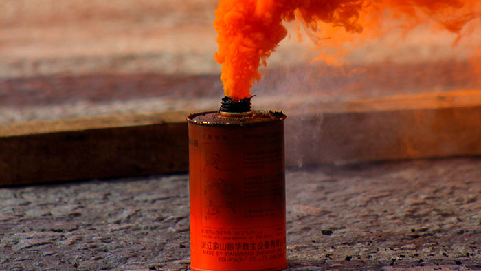 Smoke coming out of a pot. Promotional image