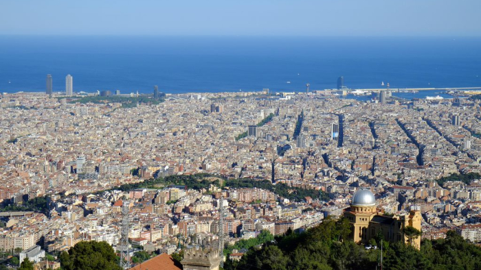 Imatge panoràmica de Barcelona