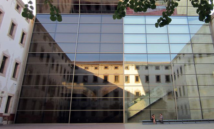 Vista del Pati de les Dones del Centre de Cultura Contemporània de Barcelona