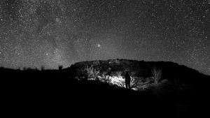 Imagen de las estrellas durante la noche