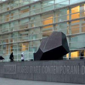 Entrance to the Contemporary Art Museum of Barcelona. MACBA